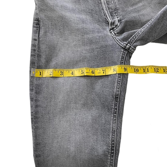 Agolde NICO Button Fly Raw Hem Hi Rise Gray Jeans Women Size 26 - Picture 14 of 15
